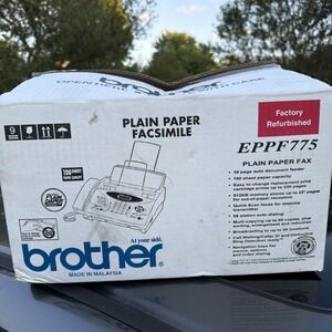 Brother Plain Paper Fax Machine Facsimile EPPF775 In Box Factory Refreshed